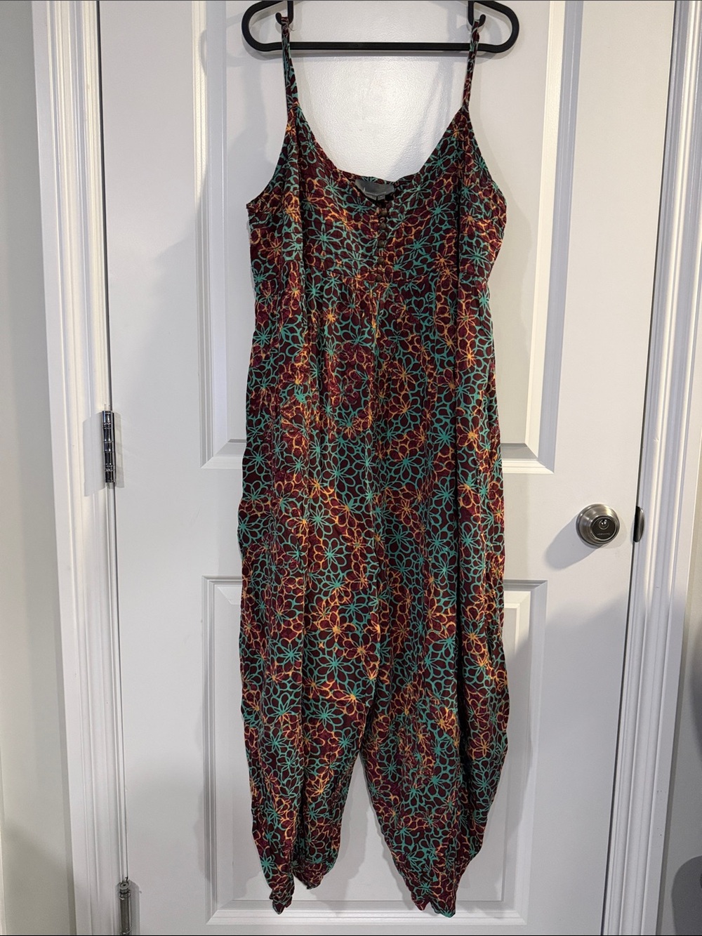 Anthropologie Printed Spaghetti-Strap Jumpsuit - #156 - Picture 2 of 10